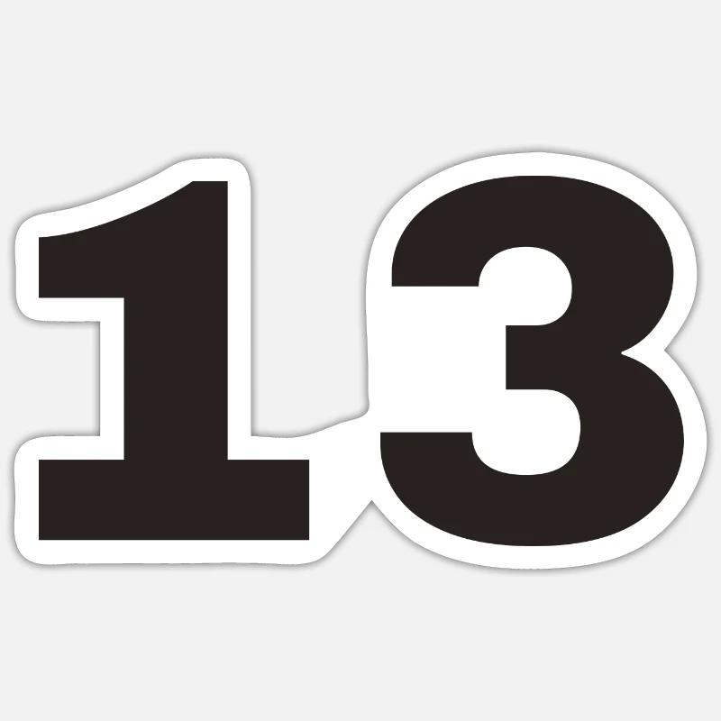 13 - Sticker size S (10 x 10 cm) - white matte