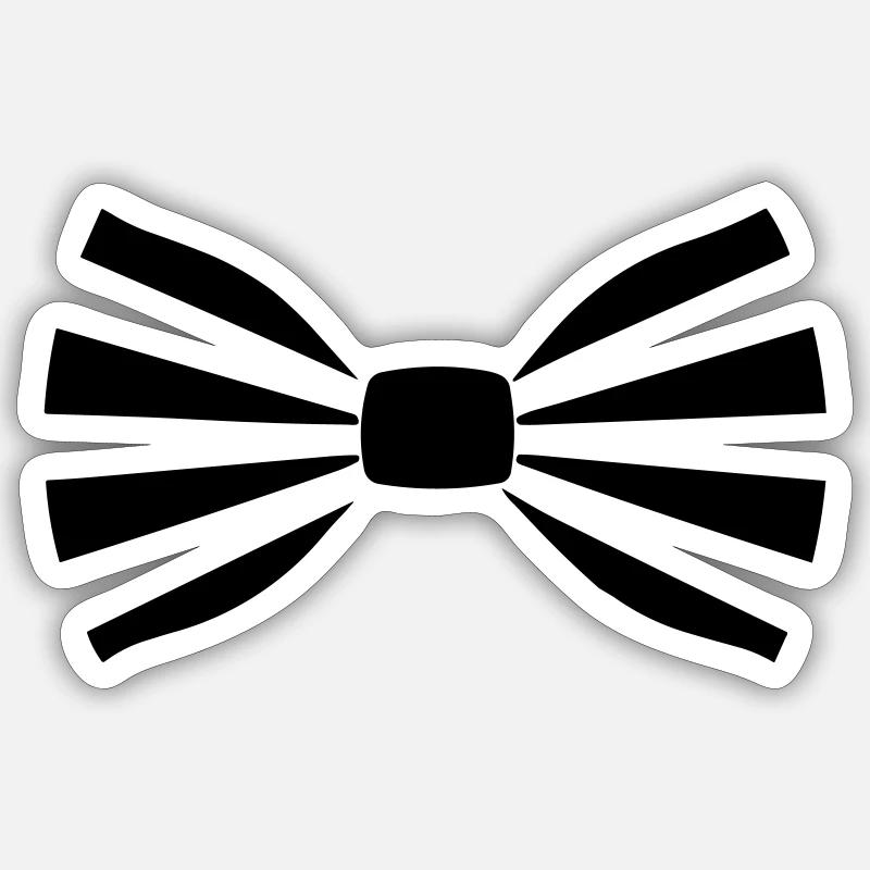 Tie - Sticker size S (10 x 10 cm) - white matte