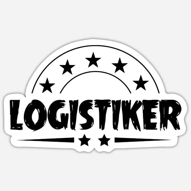 Logistiker Beruf - Sticker Größe S (10 x 10 cm) - Mattweiß
