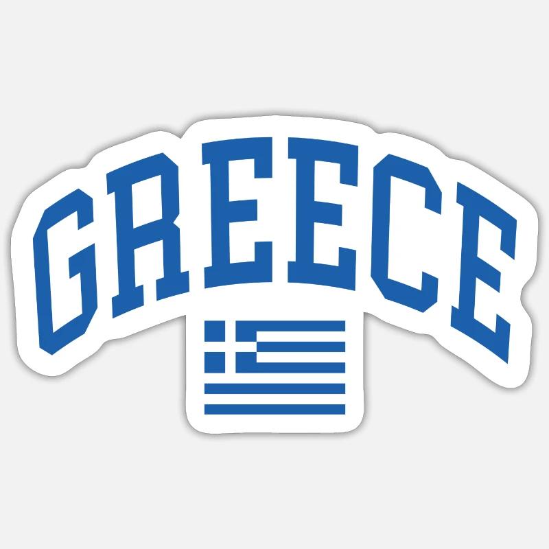 Grèce Sticker taille S (10 x 10 cm)