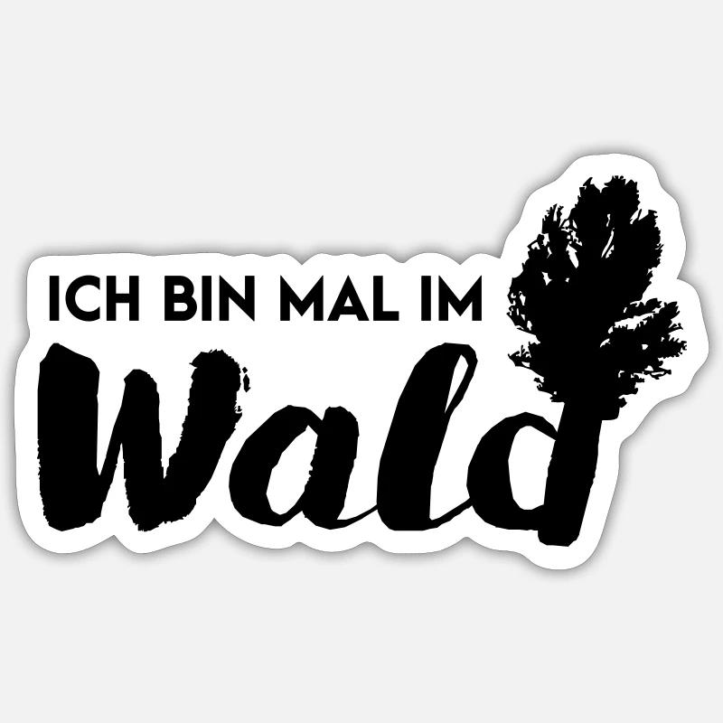 Im Wald Sticker Größe S (10 x 10 cm)