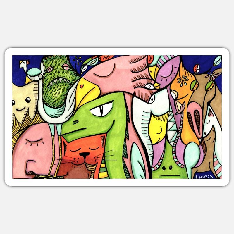 Sticker størrelse S (10 x 10 cm) - 