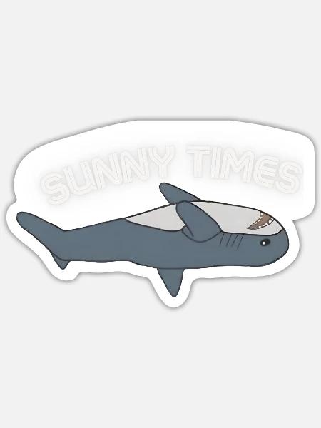 sunny times 5 - Sticker Größe S (10 x 10 cm) - Mattweiß