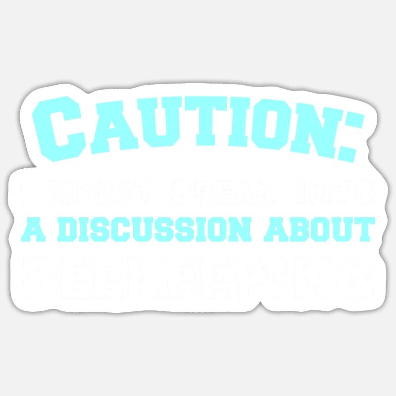 Prudence - Sticker taille S (10 x 10 cm) - blanc mat