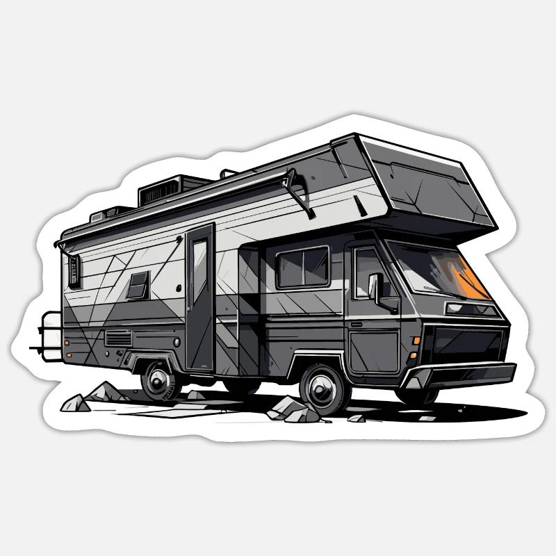 Camper Sticker size S (10 x 10 cm)