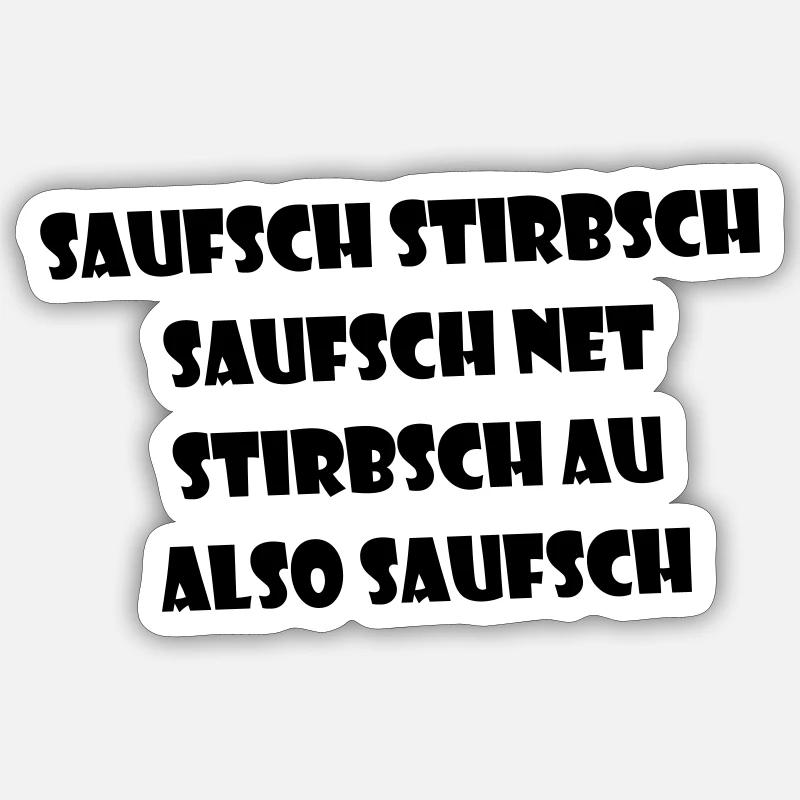 Trinkspruch MALLE Sticker Größe S (10 x 10 cm)