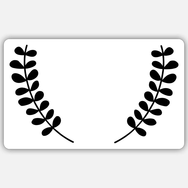 kranz Sticker Größe S (10 x 10 cm)