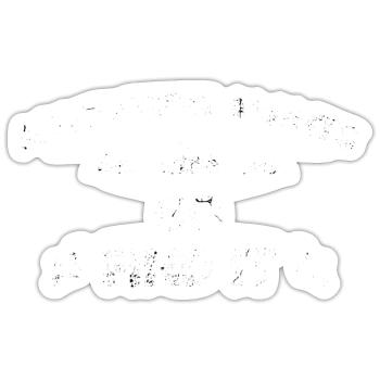 Chaque pas mène au sommet - Randonnée - Escalade - Sticker taille S (10 x 10 cm) - blanc mat - Devant