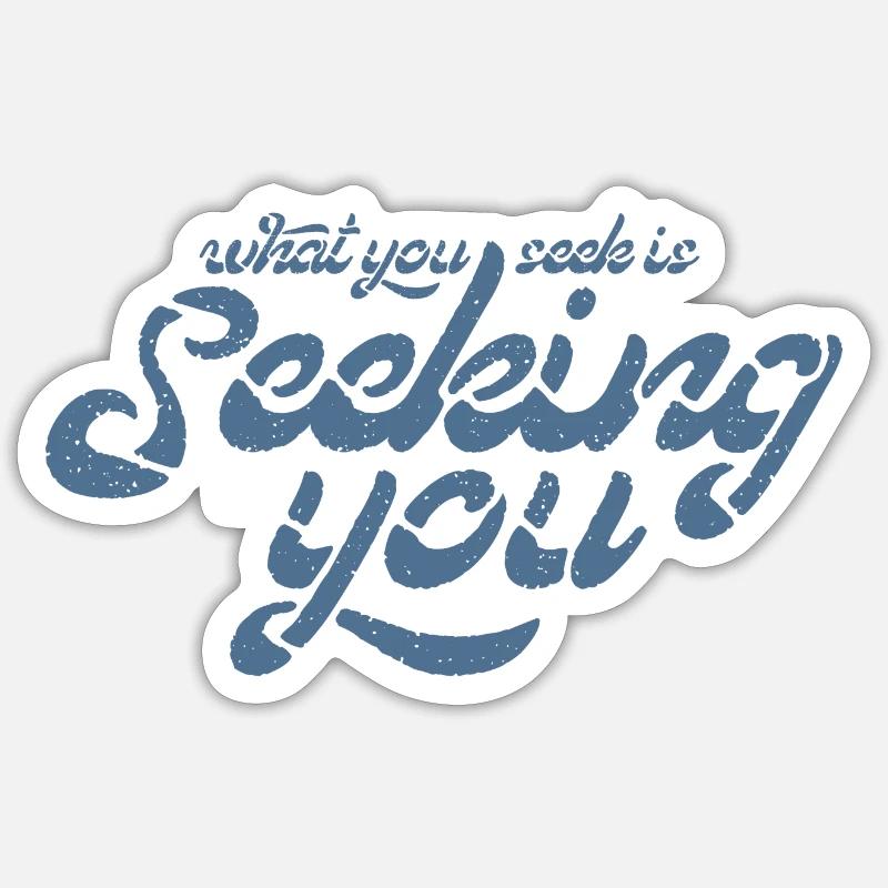 Seek logo - Sticker size S (10 x 10 cm) - white matte