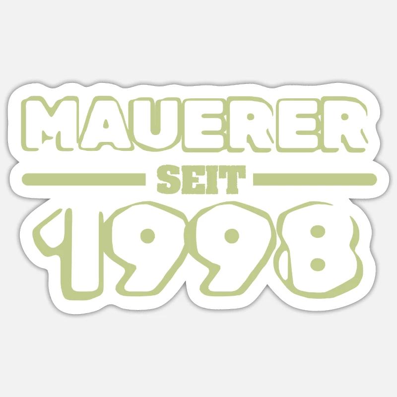 Witzig 1998 - Sticker Größe S (10 x 10 cm) - Mattweiß