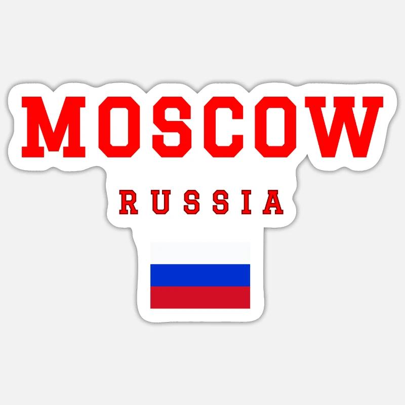 Moscou, Russie Sticker taille S (10 x 10 cm)