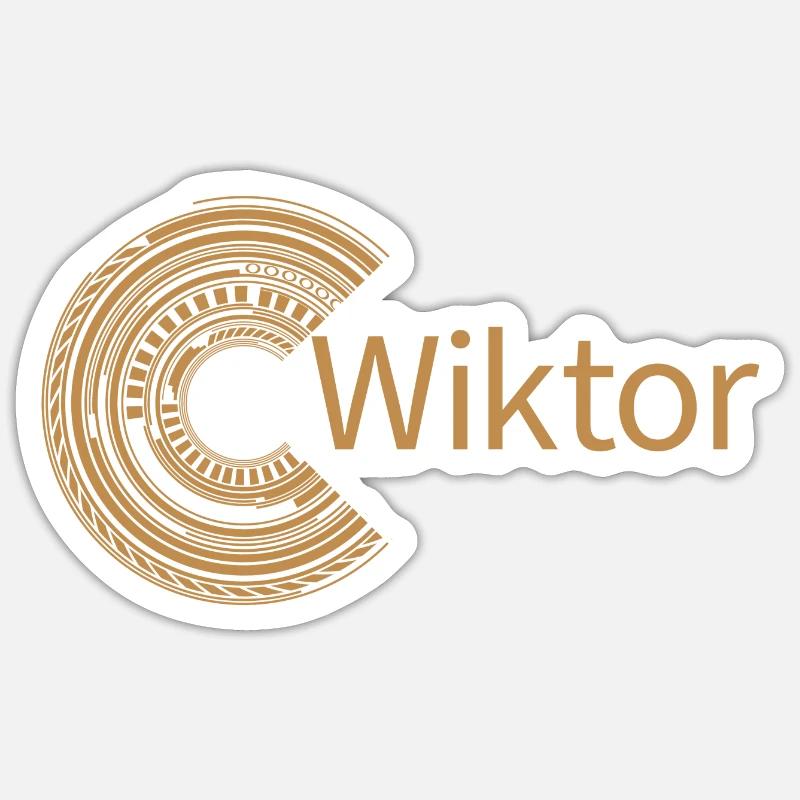 Für Wiktor Sticker Größe S (10 x 10 cm)