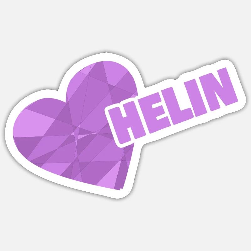 Helin comme couronne - Sticker taille S (10 x 10 cm) - blanc mat