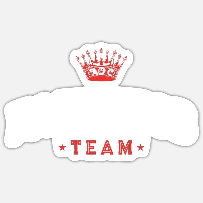 Running Team - Sticker Größe S (10 x 10 cm) - Mattweiß