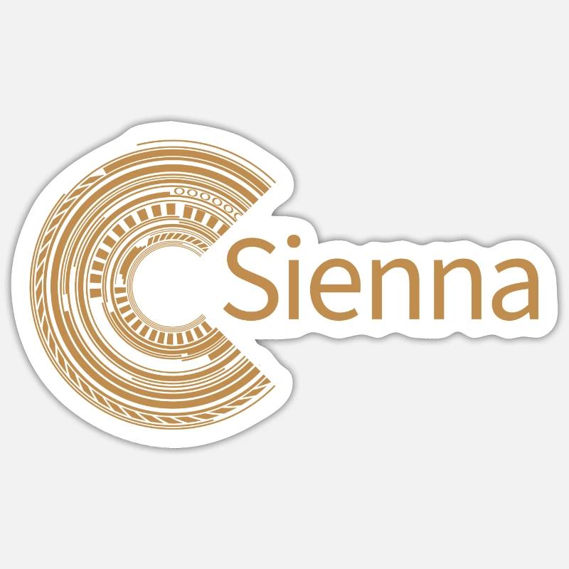 Pour Sienna - Sticker taille S (10 x 10 cm) - blanc mat