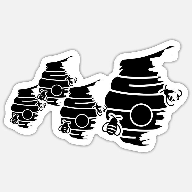 beehive Sticker size S (10 x 10 cm)