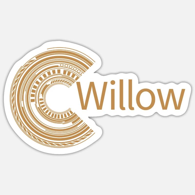 Pour Willow - Sticker taille S (10 x 10 cm) - blanc mat