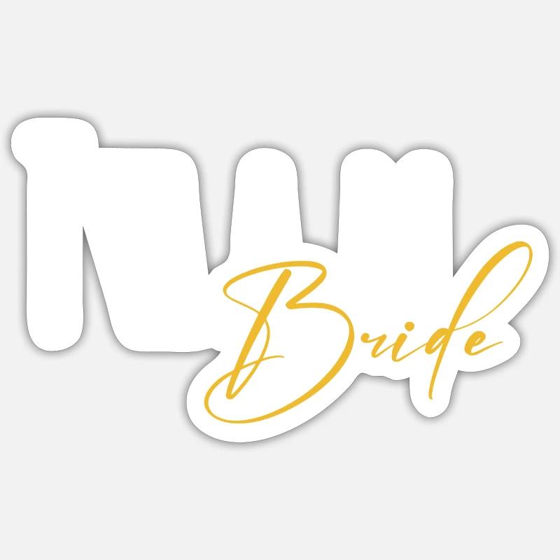 Team Bride Sticker Größe S (10 x 10 cm)