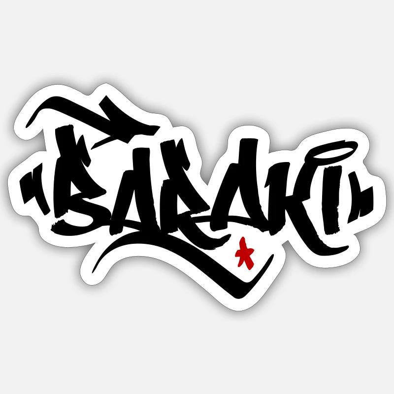 Baraki - Sticker taille S (10 x 10 cm) - blanc mat