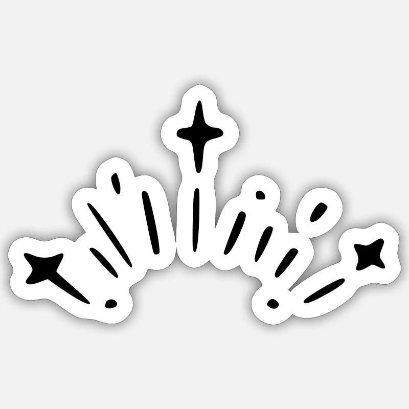 Sterne Explosion Sticker Größe S (10 x 10 cm)