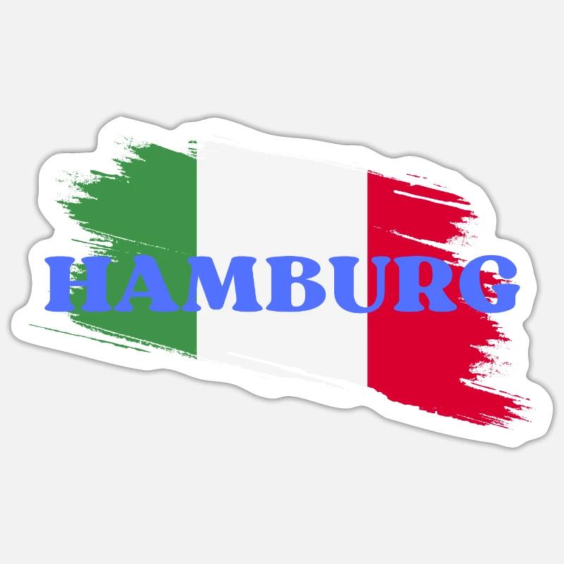 Hambourg Sticker taille S (10 x 10 cm)