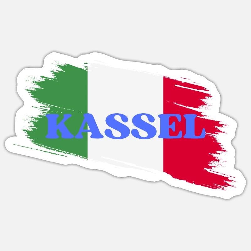 Kassel - Sticker size S (10 x 10 cm) - white matte
