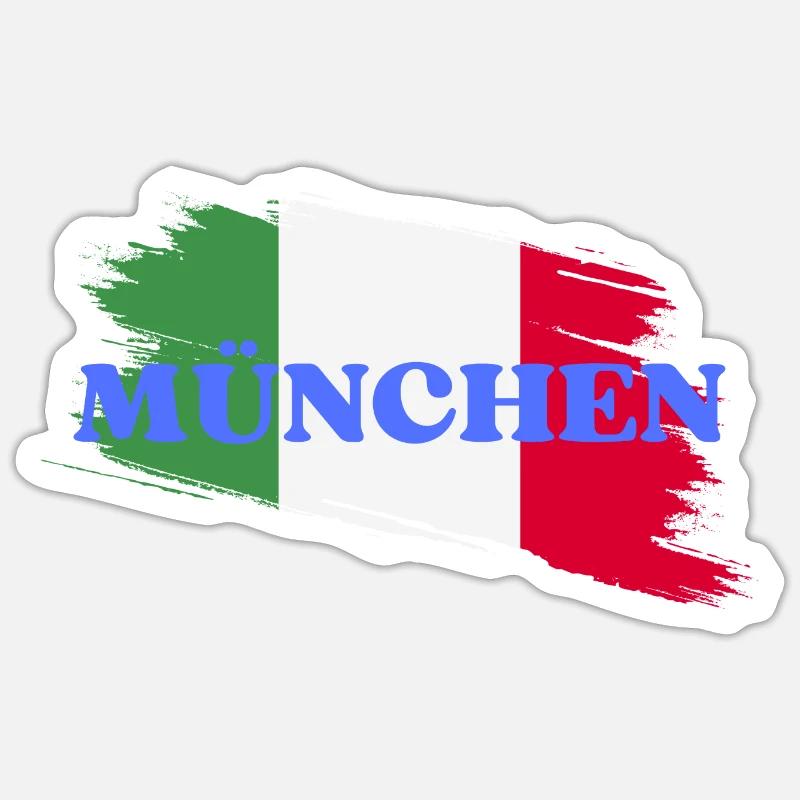 Munich - Sticker size S (10 x 10 cm) - white matte
