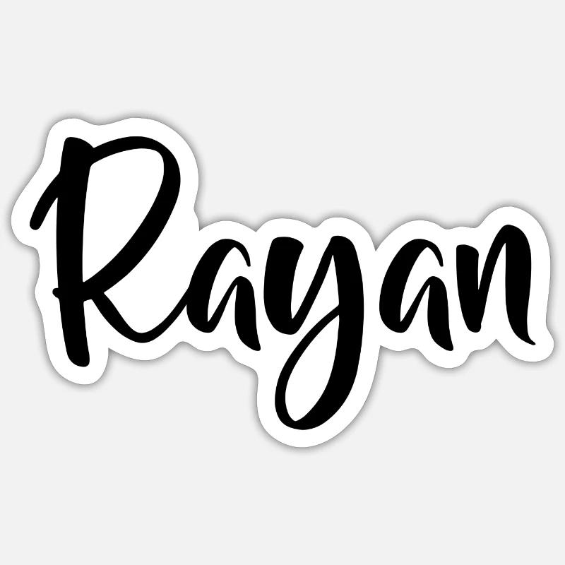 Nom - Rayan Sticker taille S (10 x 10 cm)
