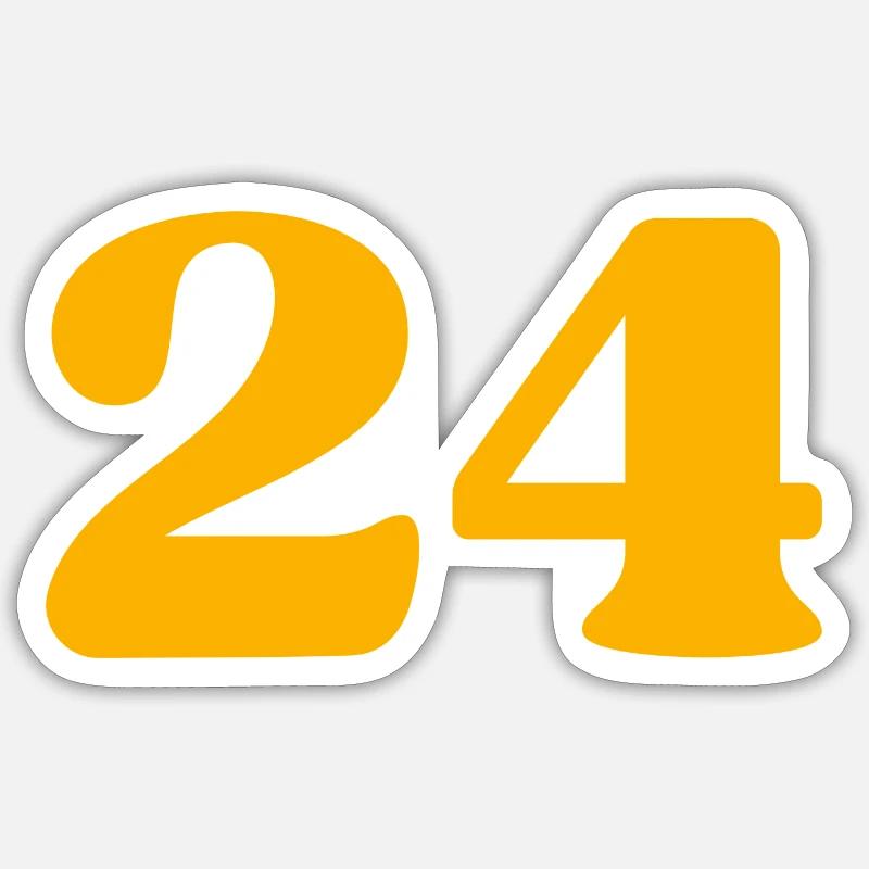 24 - Sticker size S (10 x 10 cm) - white matte