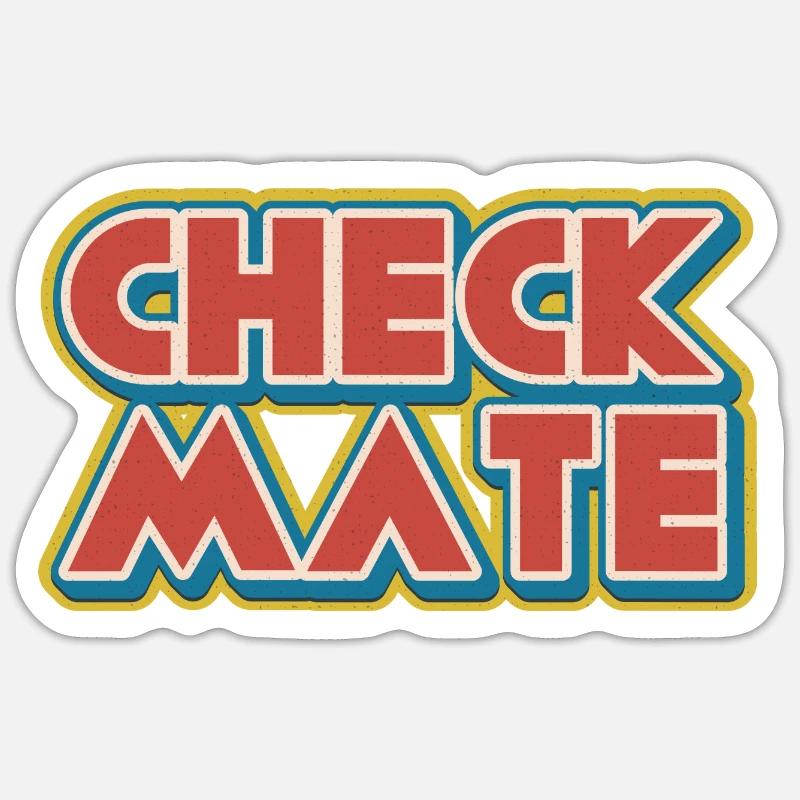 Chess Checkmate Chess Moves Chess Player Sticker size S (10 x 10 cm)
