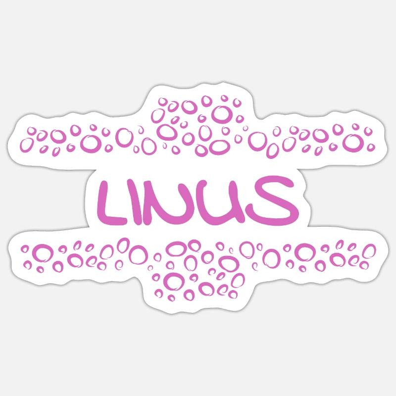 First name Linus Sticker size S (10 x 10 cm)