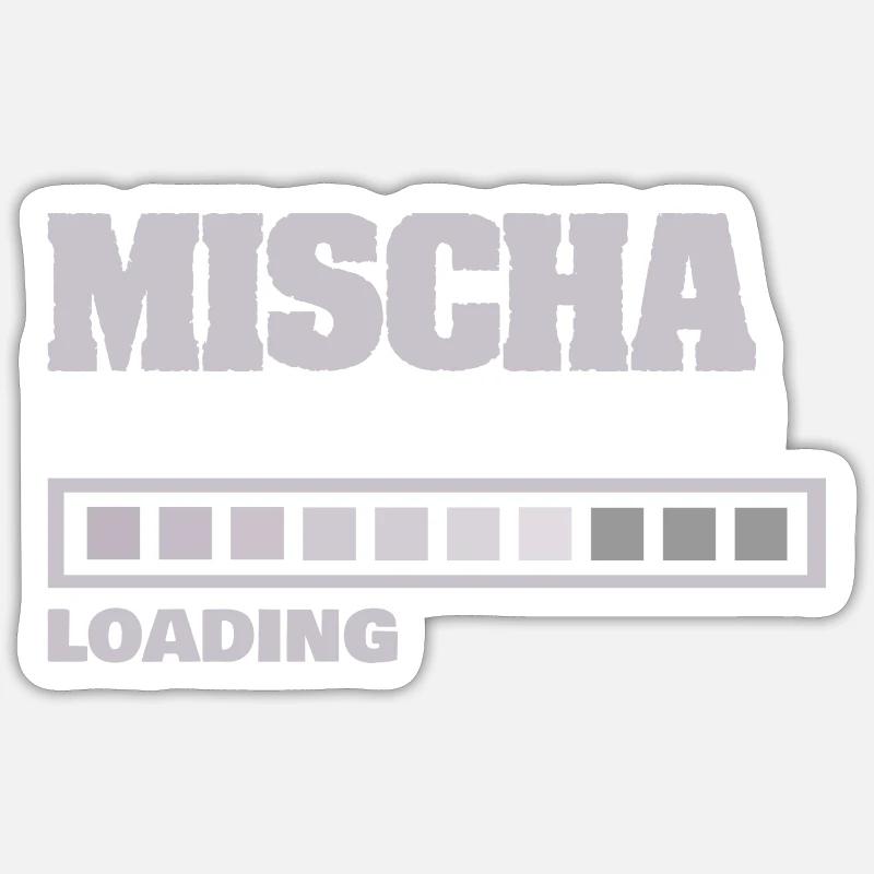 Mischa - Sticker Größe S (10 x 10 cm) - Mattweiß