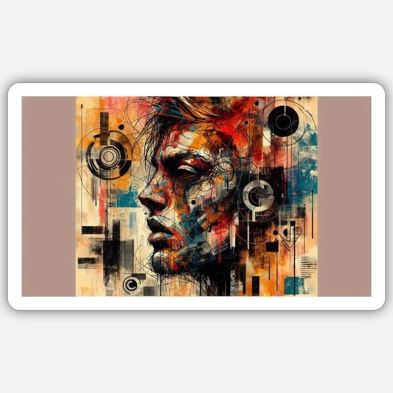 Chaos Unleashed : une explosion de fusion colorée Sticker taille S (10 x 10 cm)