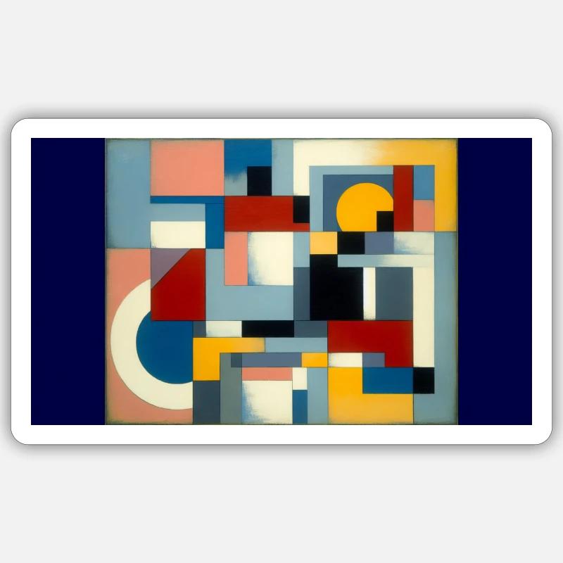Der Weg der Unendlichkeit: Eine dynamische Reise durch - Sticker Größe S (10 x 10 cm) - Mattweiß