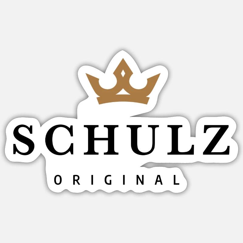 Schulz - Sticker Größe S (10 x 10 cm) - Mattweiß