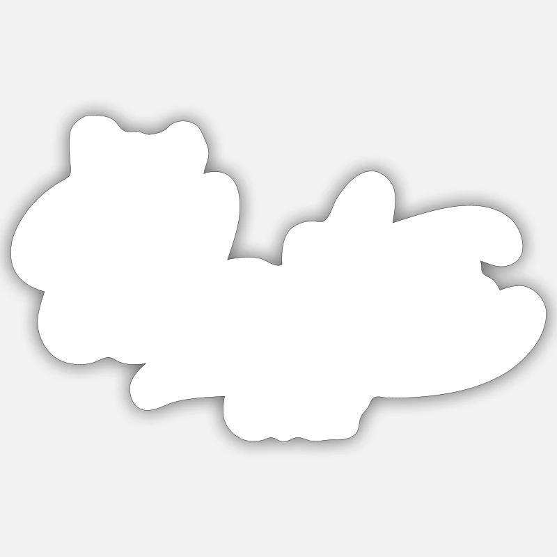 Serveur - Sticker taille S (10 x 10 cm) - blanc mat