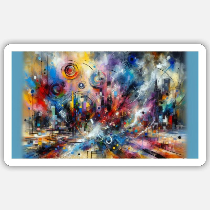 Explosions de couleurs et de symbolisme Sticker taille S (10 x 10 cm)