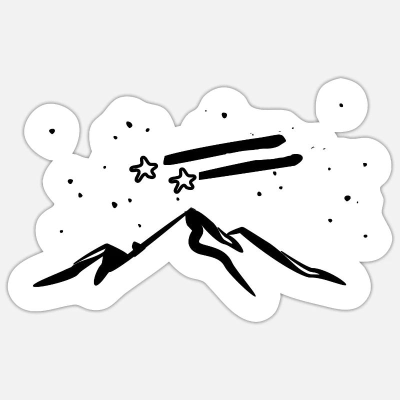 Stardust - Sticker size S (10 x 10 cm) - white matte
