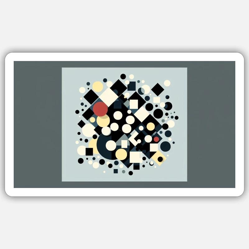 "Transcending Boundaries: A Dynamic Symphony of Sticker size S (10 x 10 cm)
