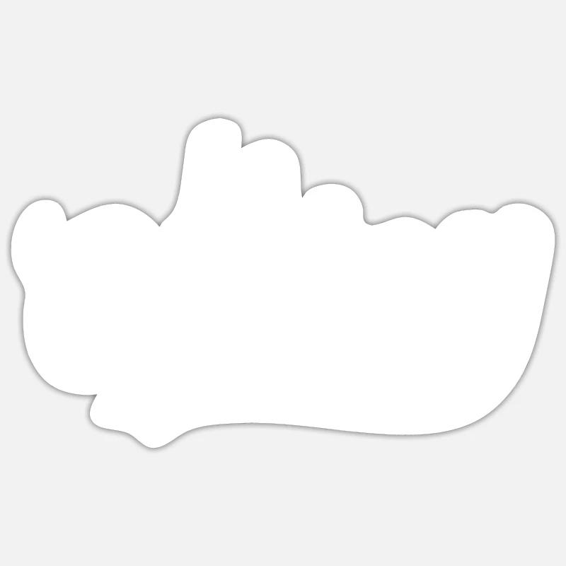 Le Crotoy - Sticker taille S (10 x 10 cm) - blanc mat