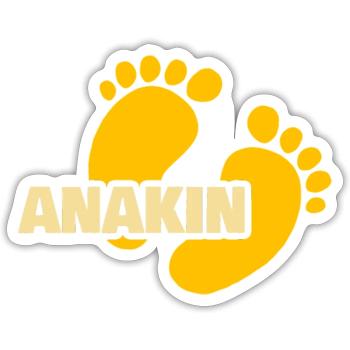 Gift for Anakin - Sticker size S (10 x 10 cm) - white matte - Front