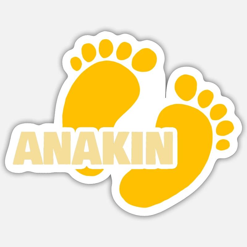 Cadeau pour Anakin - Sticker taille S (10 x 10 cm) - blanc mat