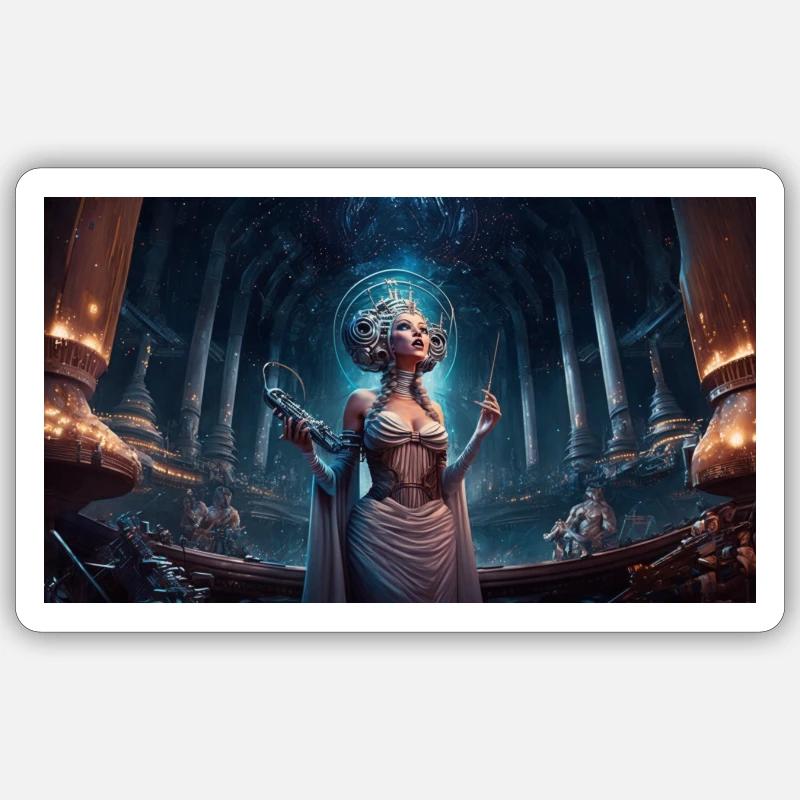 Galactic Diva Sticker taille S (10 x 10 cm)