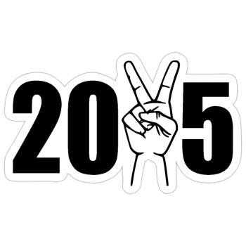 2025 - Sticker size S (10 x 10 cm) - white matte - Front