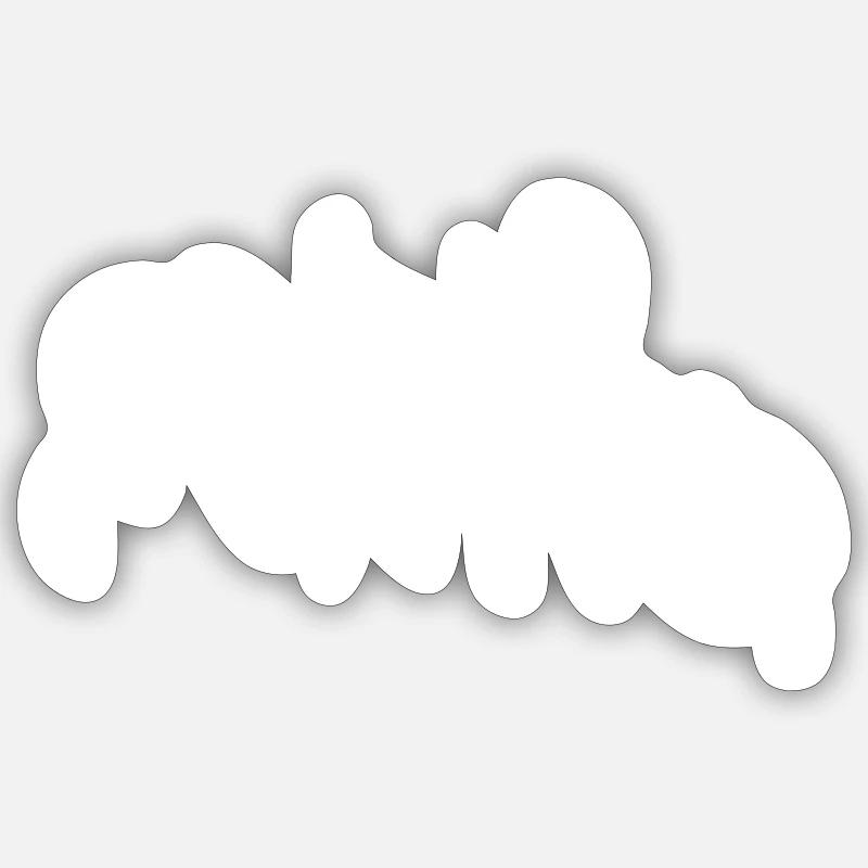 Paris - Sticker Größe S (10 x 10 cm) - Mattweiß