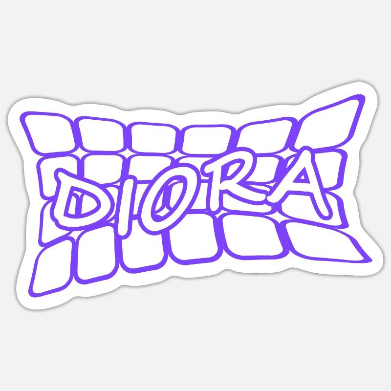 Diora as a name Sticker size S (10 x 10 cm)