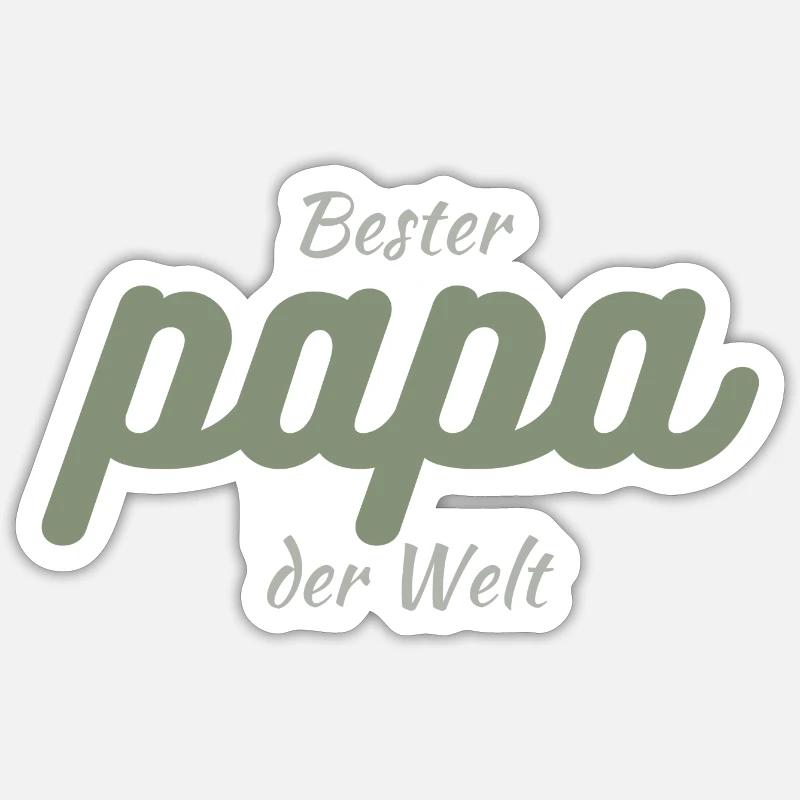 Bester Papa der Welt Sticker Größe S (10 x 10 cm)