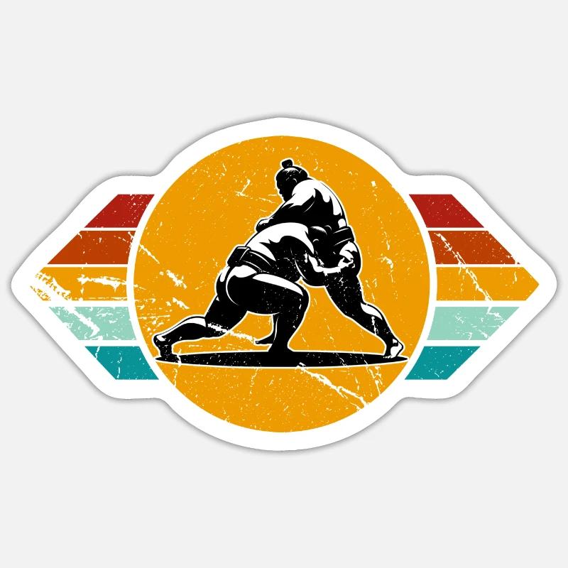 Sumo - Sticker taille S (10 x 10 cm) - blanc mat