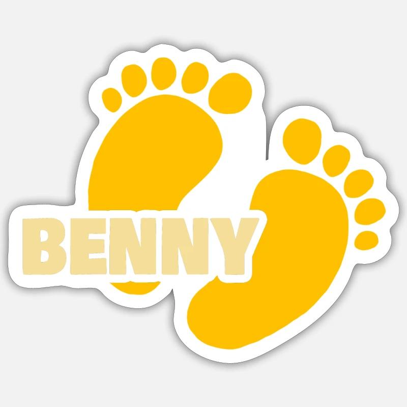 Gift for Benny - Sticker size S (10 x 10 cm) - white matte