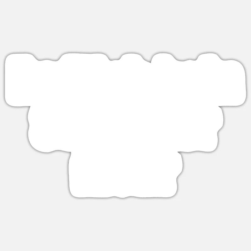 Enfin plus un criminel - Sticker taille S (10 x 10 cm) - blanc mat